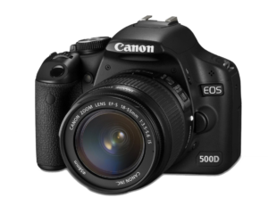 Canon EOS 500D mit Objektiv